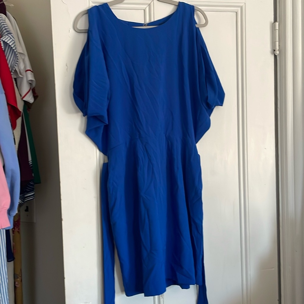 Blue mini dress